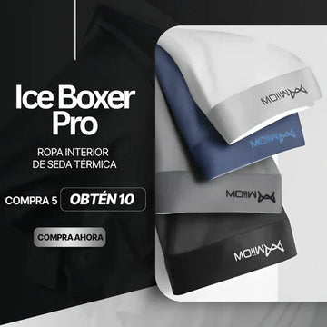 Ice Boxer Pro™ - Ropa interior de seda premium ultra cómoda — ¡Compra 5 y recibe 5 GRATIS! + 5 Pares de Calcetines de Regalo
